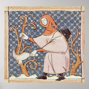 Póster F.58v marzo: Árboles de la poda