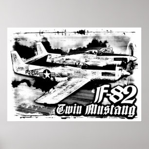 Póster F-82 Twin Mustang