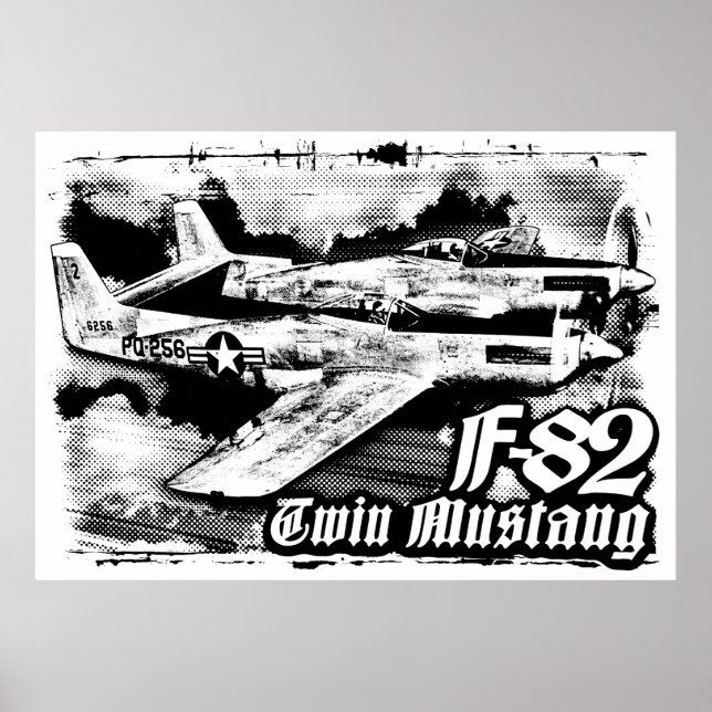 Póster F-82 Twin Mustang (Frente)