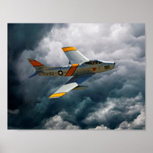 Póster F-86 Saber