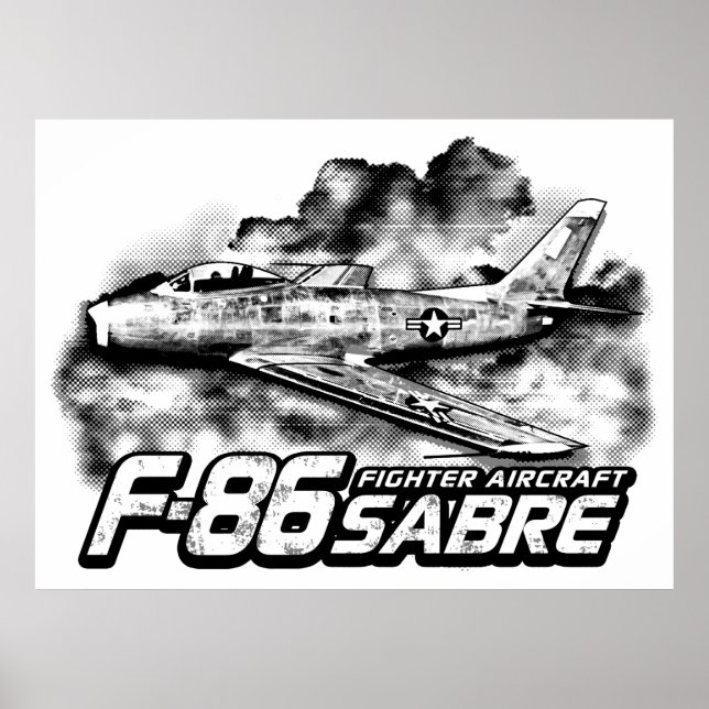 Póster F-86 Saber (Frente)