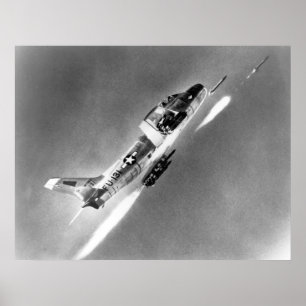 Póster F-86 Saber Jet