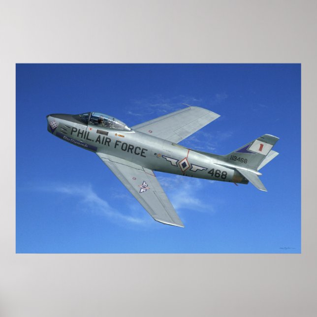 Póster F-86 Saber Jet (Frente)