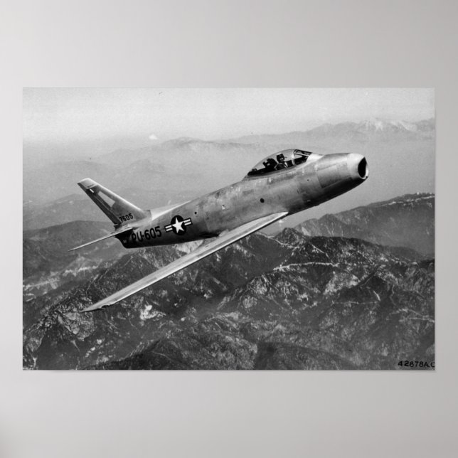 Póster F-86A Saber (Frente)