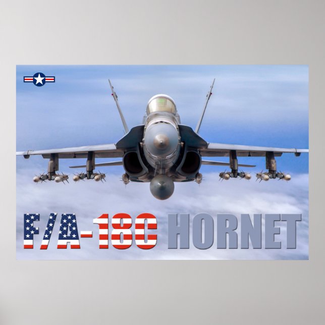 PÓSTER F/A-18C HORNET (Frente)