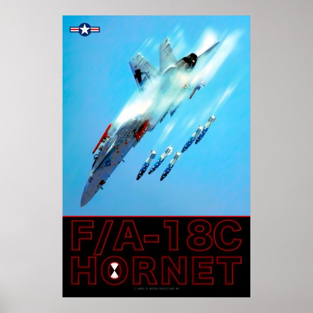 PÓSTER F/A-18C HORNET (Frente)