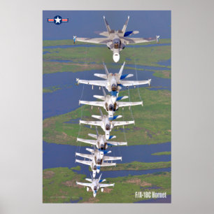 PÓSTER F/A-18C HORNET