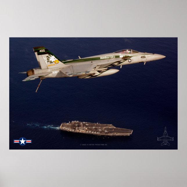 PÓSTER F/A-18E SUPER HORNET (Frente)