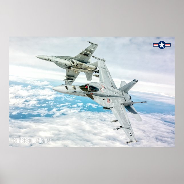 PÓSTER F/A-18E SUPER HORNET (Frente)