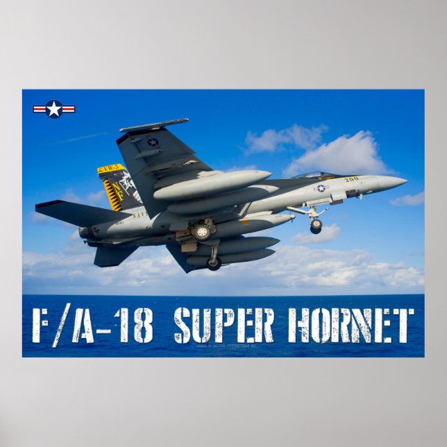 PÓSTER F/A-18E SUPER HORNET (Frente)
