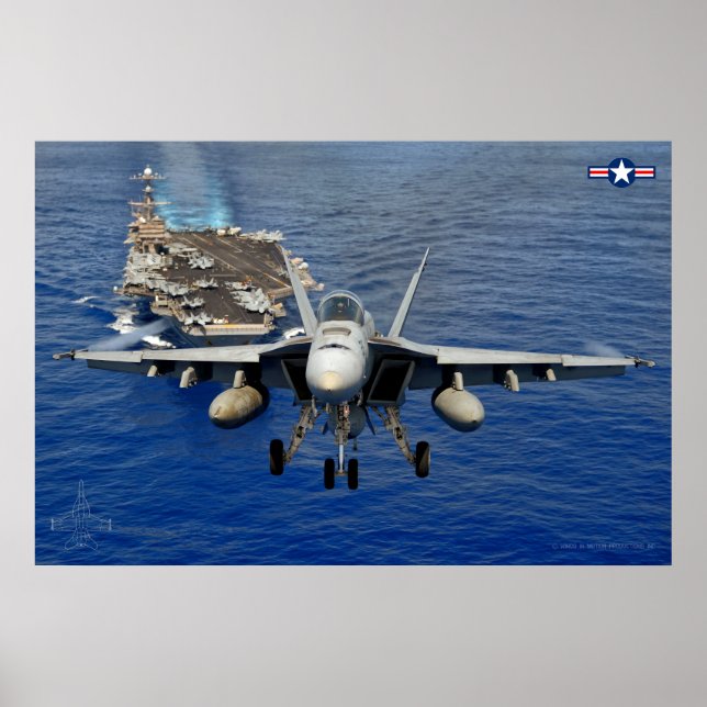 PÓSTER F/A-18E SUPER HORNET (Frente)