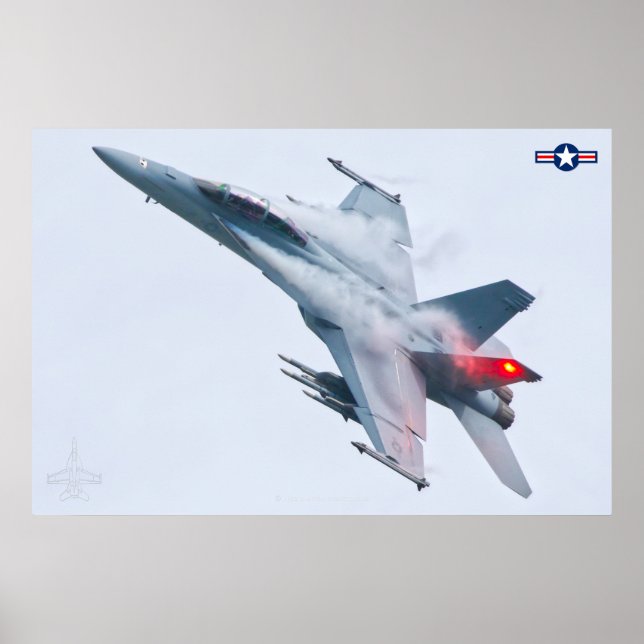 PÓSTER F/A-18F SUPER HORNET (Frente)