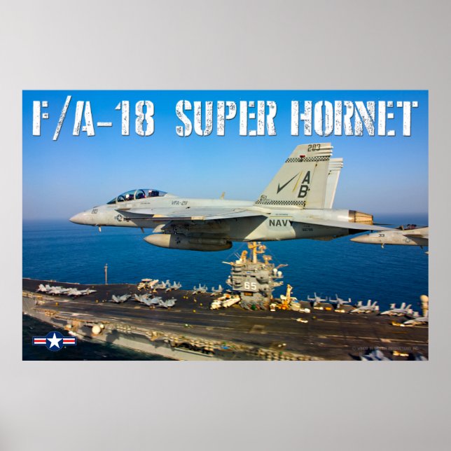 PÓSTER F/A-18F SUPER HORNET (Frente)