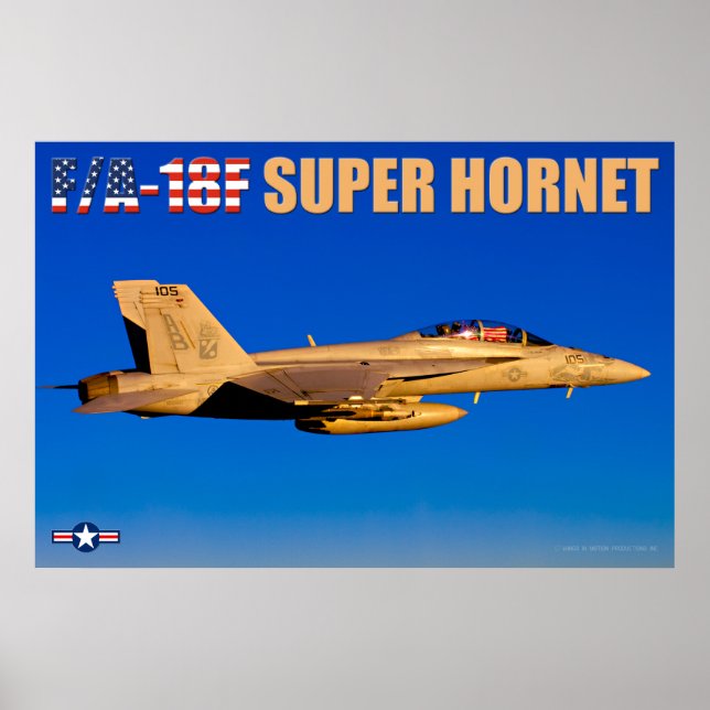 PÓSTER F/A-18F SUPER HORNET (Frente)