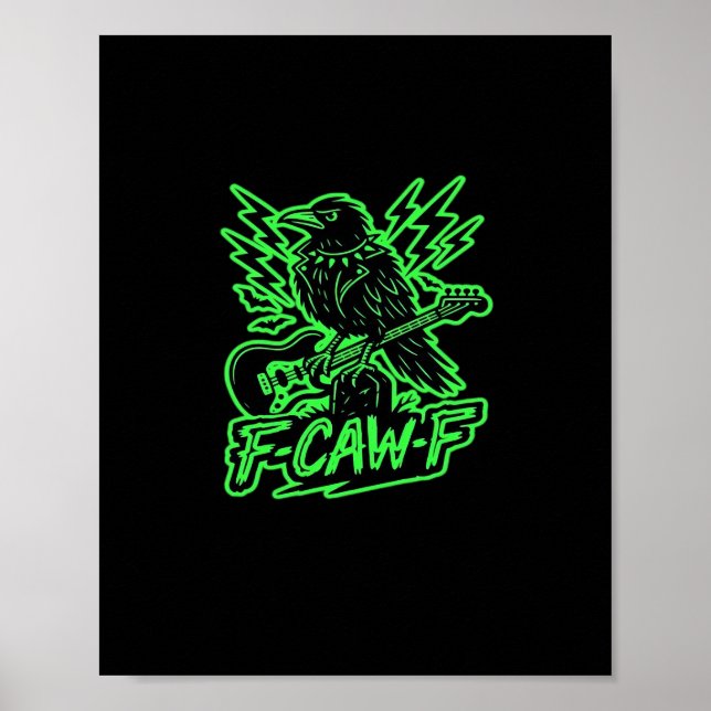 Póster F-Caw-F Chicken Classic Minimal Clean (Frente)