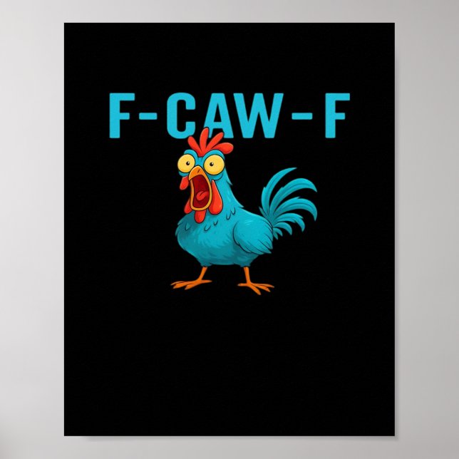 Póster F-Caw-F-Chicken Essential Classic Style (Frente)