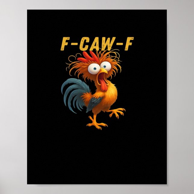 Póster F-Caw-F-Chicken Essential Retro Classic (Frente)