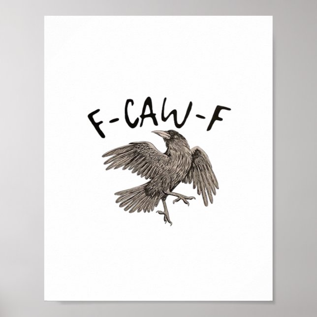 Póster F-Caw-F Clásico Estético Casual (Frente)