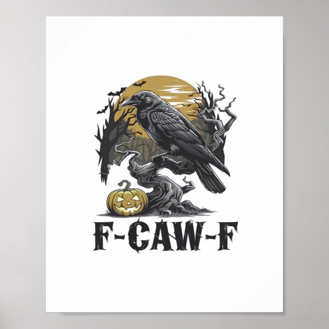Póster F-Caw-F Diseño Mínimo Clásico (Frente)