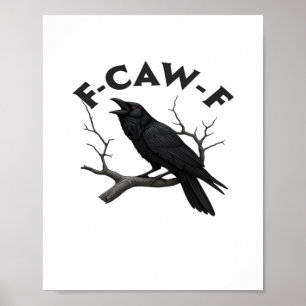 Póster F Caw F Estética Creativa Esencial