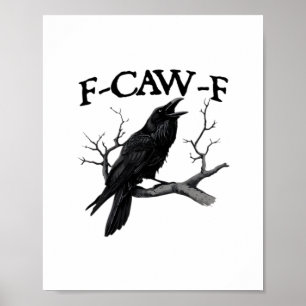 Póster F Caw F Gráfico Vintage Clásico