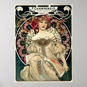 Póster F. Champenois de Alphonse Mucha
