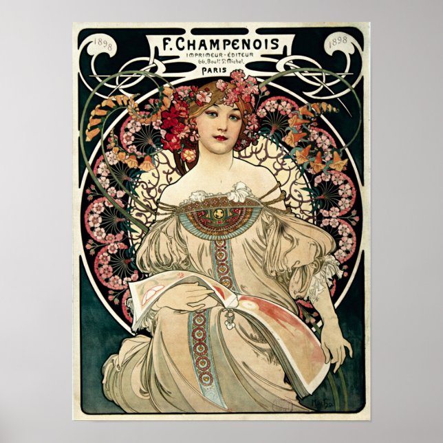 Póster F. Champenois de Alphonse Mucha (Frente)