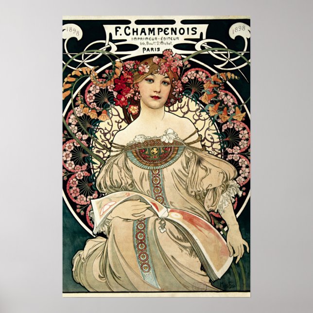 Póster F. Champenois de Alphonse Mucha (Frente)