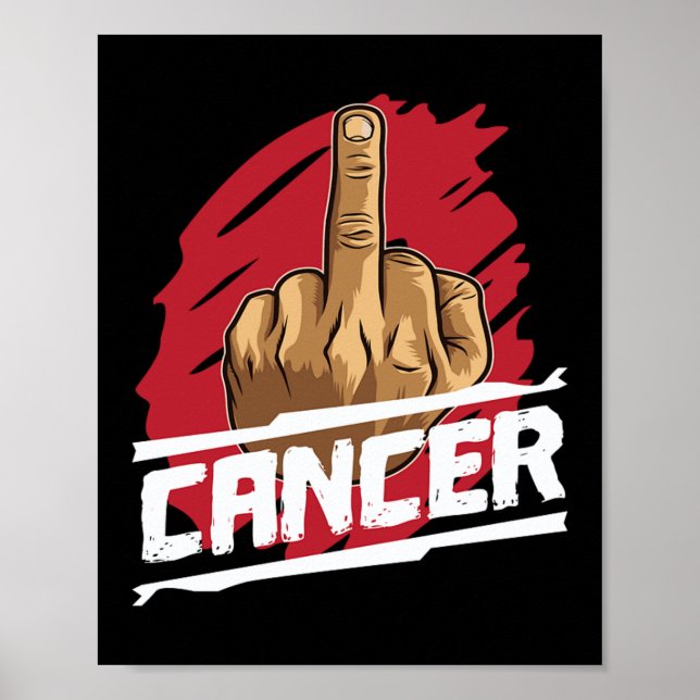 Póster F Enfermedad de Chemo del Cáncer (Frente)