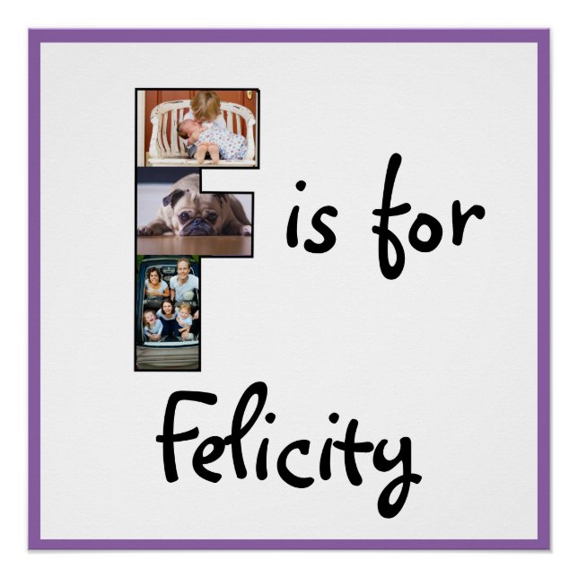 Póster F es para Nombre (Anverso)