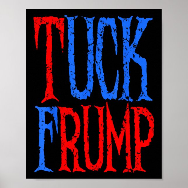 Póster F Trump, Patriota Estadounidense, Protesta estadou (Frente)