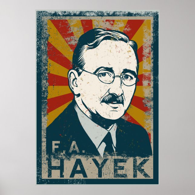 Póster FA Hayek Poster (Frente)