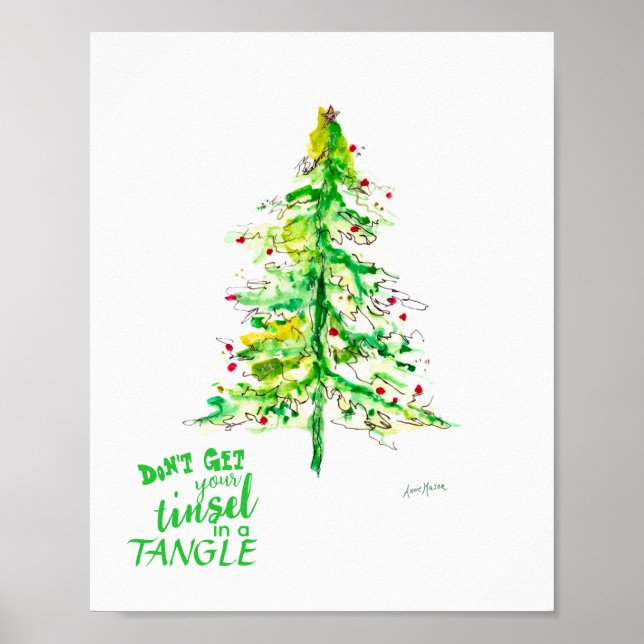 Póster Fa La La Árbol (Frente)