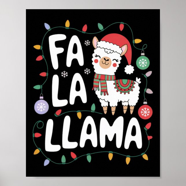 Póster Fa La Llama: Navidades divertidos alumbran a fiest (Frente)