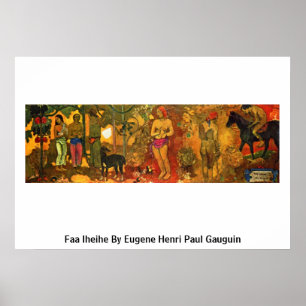 Póster Faa Iheihe Por Eugene Henri Paul Gauguin