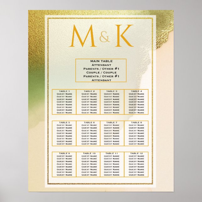 Póster Fab Chartreuse 🤵 Boda de presupuesto audaz y eleg (Frente)