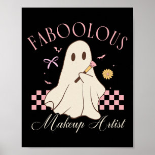 Póster Fabólico Cosmetólogo Artista De Maquillaje Hermoso