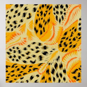 Póster fabric abstract mixed animal skin texture backgrou