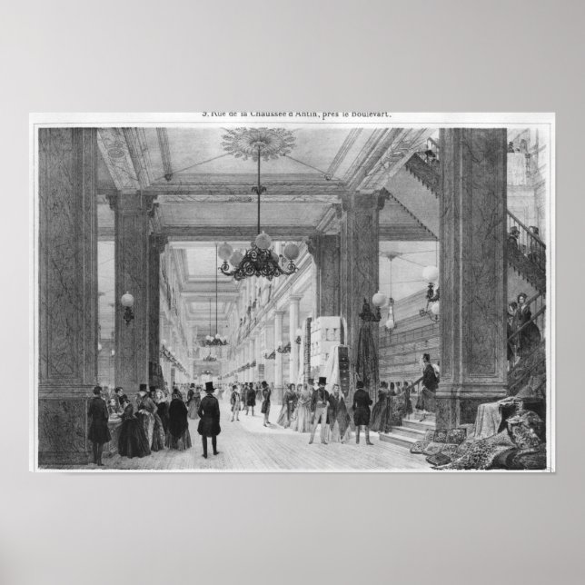 Póster Fabric Shop, 9 rue de la Chaussee d'Antin (Frente)