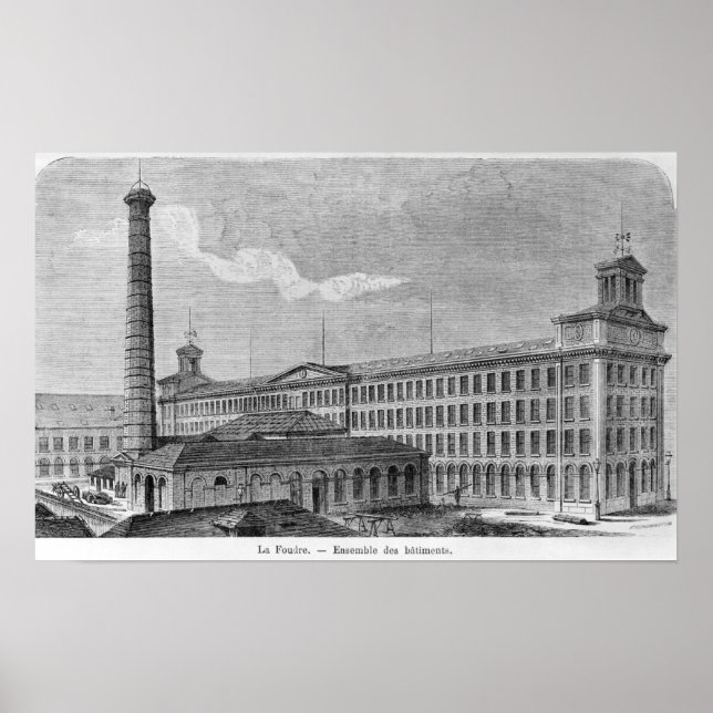 Póster Fábrica de algodón de La Foudre (Frente)