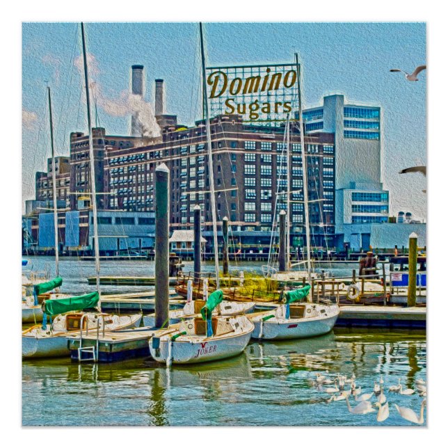 Póster Fábrica de Azúcares Domino, Baltimore, Maryland, P (Anverso)