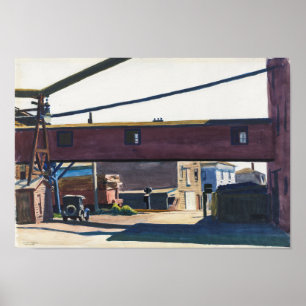 Póster Fábrica de cajas, Gloucester   Edward Hopper  