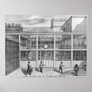 Póster Fábrica de cartuchos de escopeta, Usine Chaudun