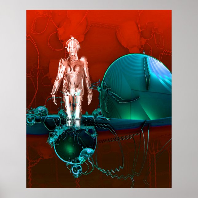 Póster Fábrica de ciborg (Frente)