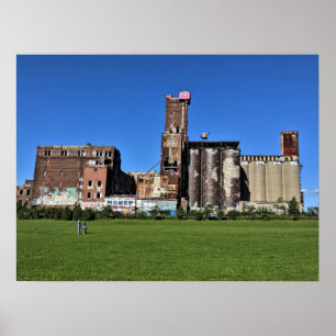 Póster Fábrica de Maletas de Saint Henri Montreal Quebec 