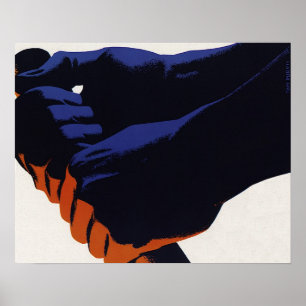 Póster Fábrica de producción manufacturera vintage