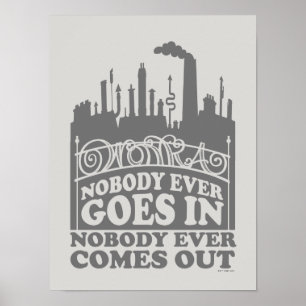 Póster Fábrica Willy Wonka - Nadie entra