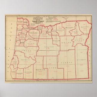 Póster Fabricación de Oregon, industrias mecánicas