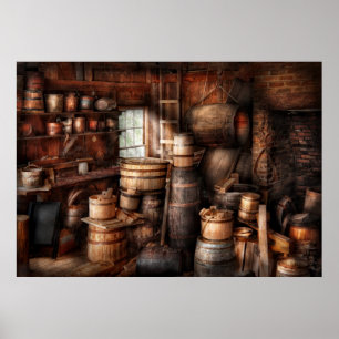 Póster Fabricante del vino - apenas añada el vino