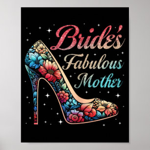Póster Fabuloso Boda feliz con flores de novia de madre M